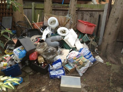 Construction debris being cleared efficiently